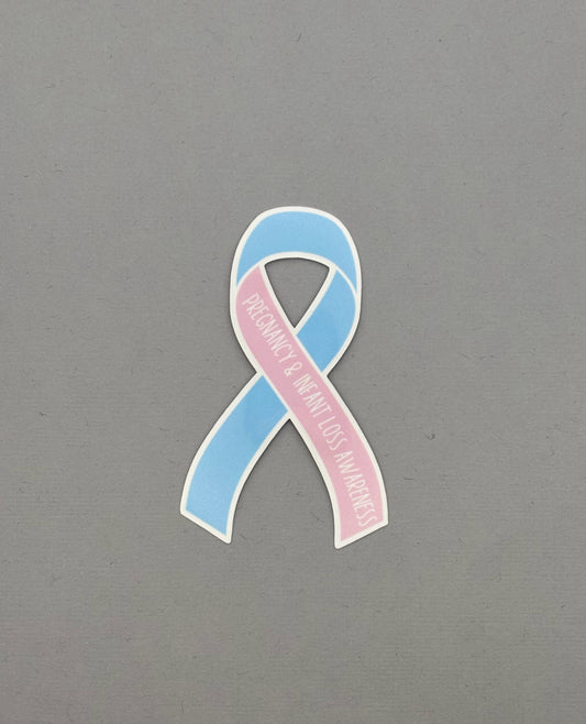 Pregnancy & Infant Loss Awareness Ribbon Sticker
