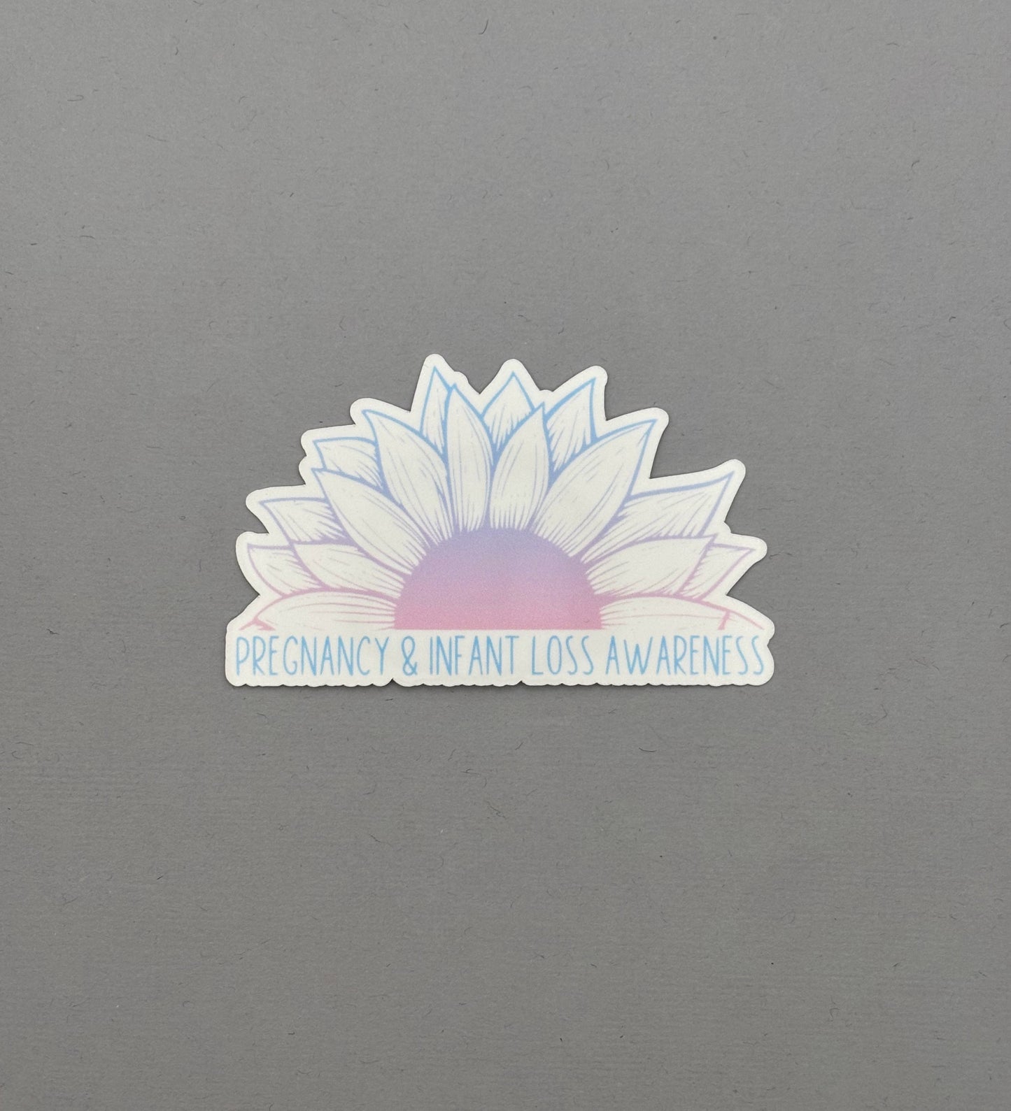 Pregnancy & Infant Loss Awareness Sunflower Sticker