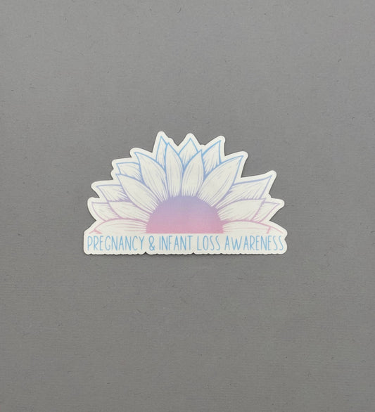 Pregnancy & Infant Loss Awareness Sunflower Sticker