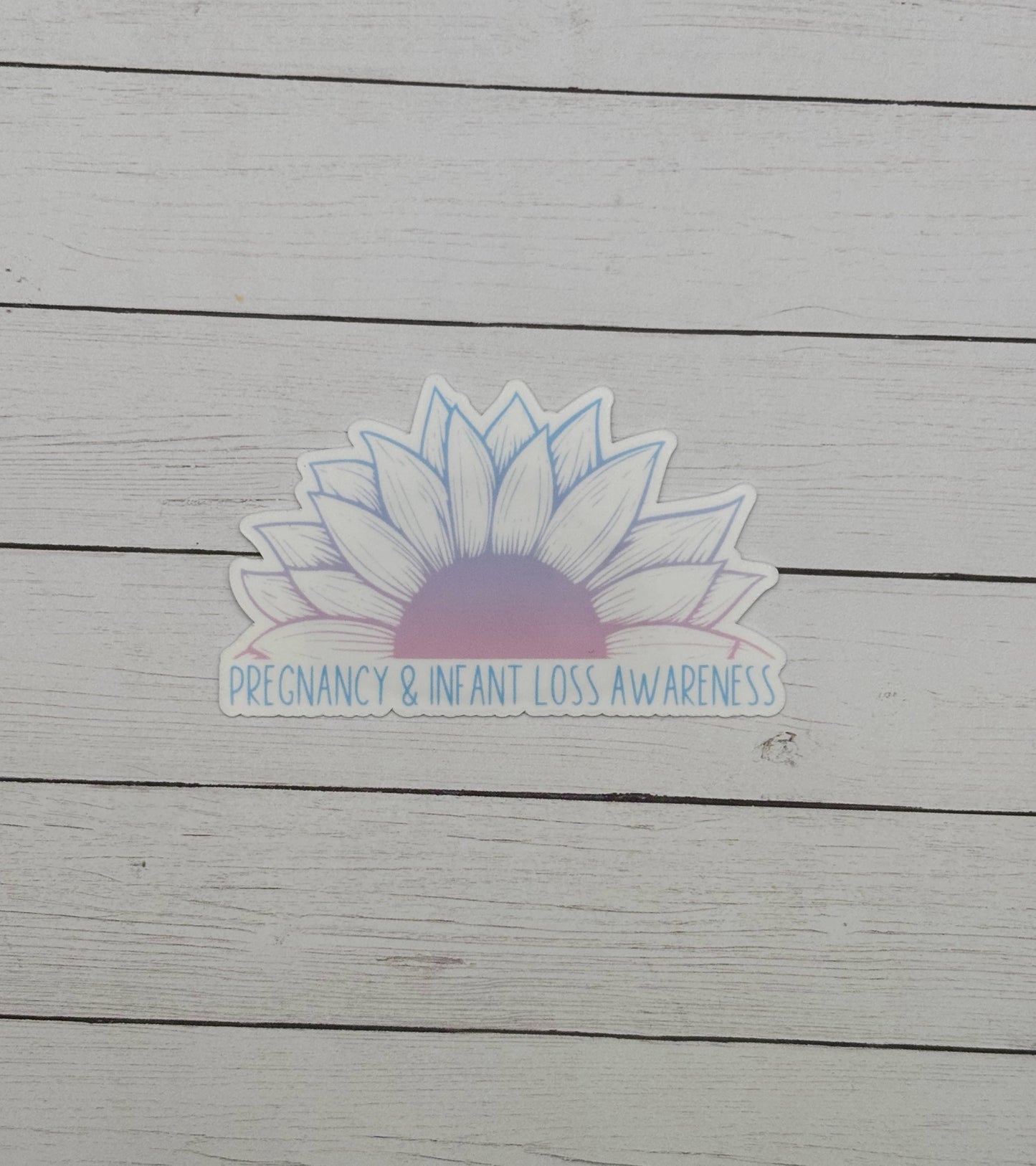 Pregnancy & Infant Loss Awareness Sunflower Sticker