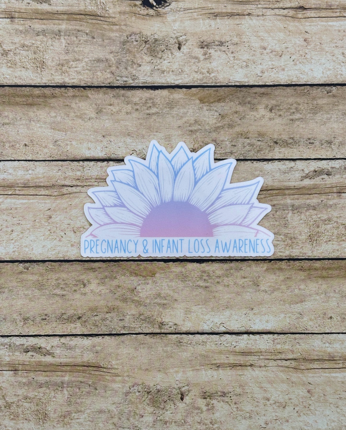 Pregnancy & Infant Loss Awareness Sunflower Sticker