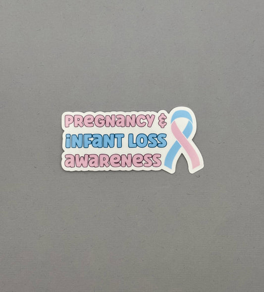 Pregnancy & Infant Loss Awareness with Ribbon Sticker
