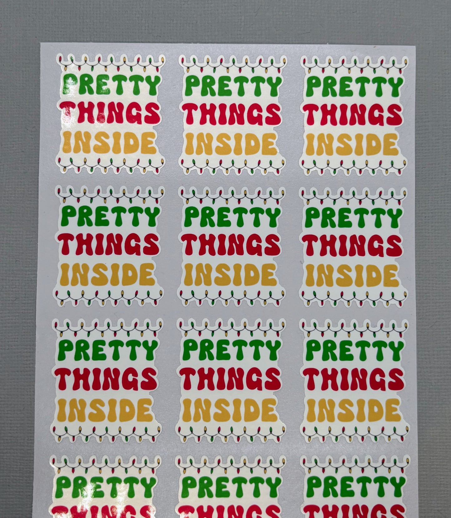 Pretty Things Inside - Holiday Packaging Stickers