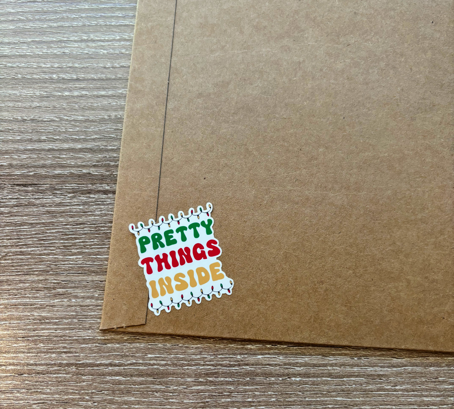 Pretty Things Inside - Holiday Packaging Stickers