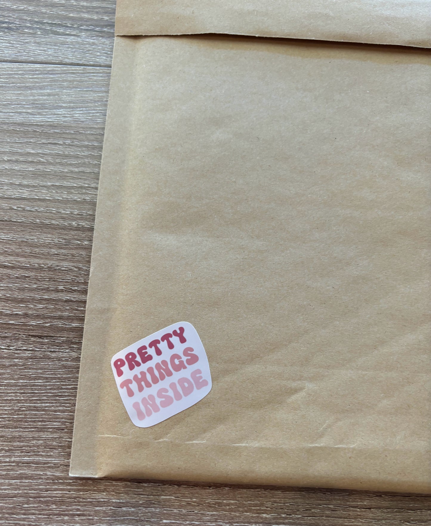 Pretty Things Inside - Pink - Packaging Stickers