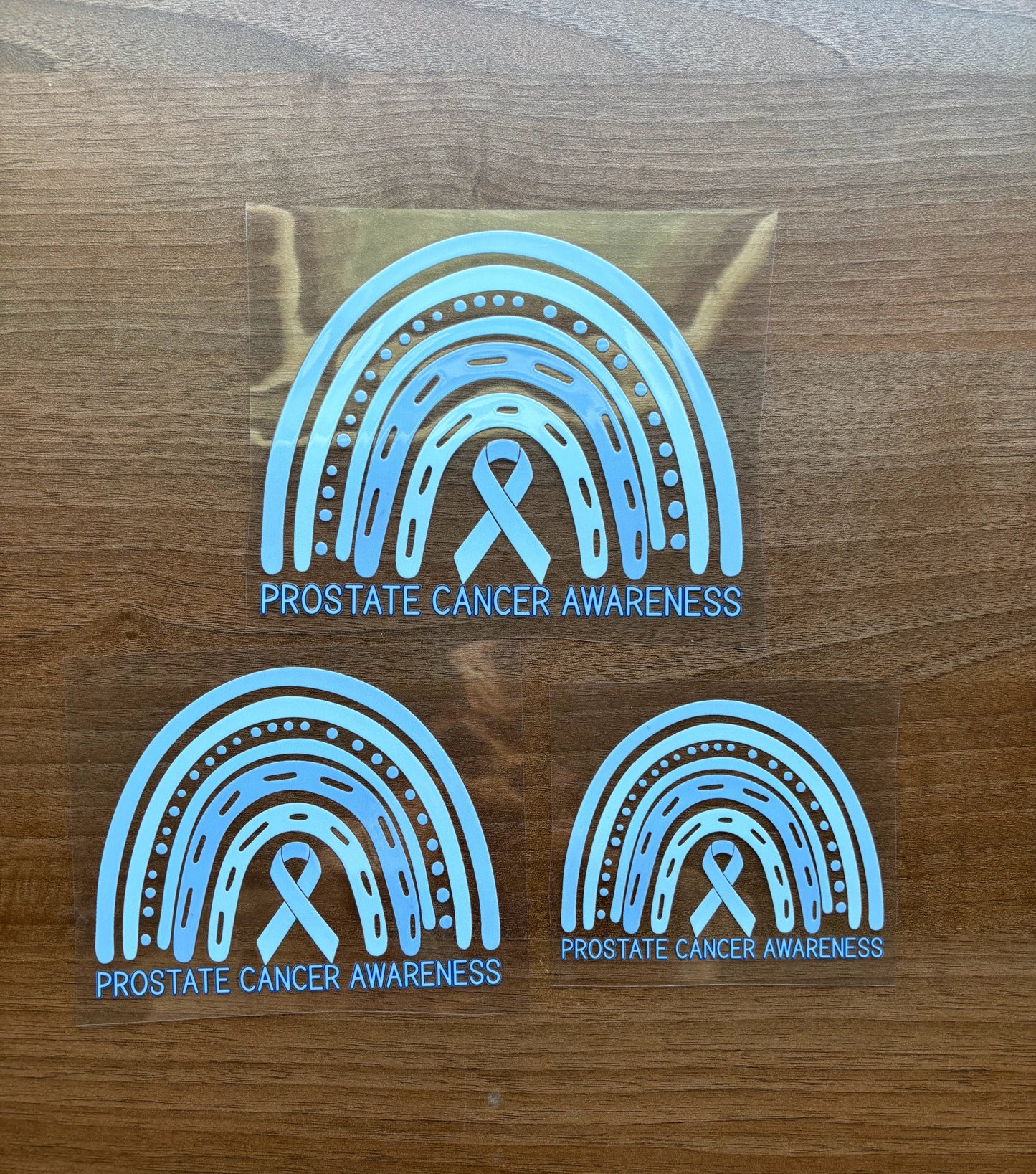 Prostate Cancer Awareness Rainbow Car Decal