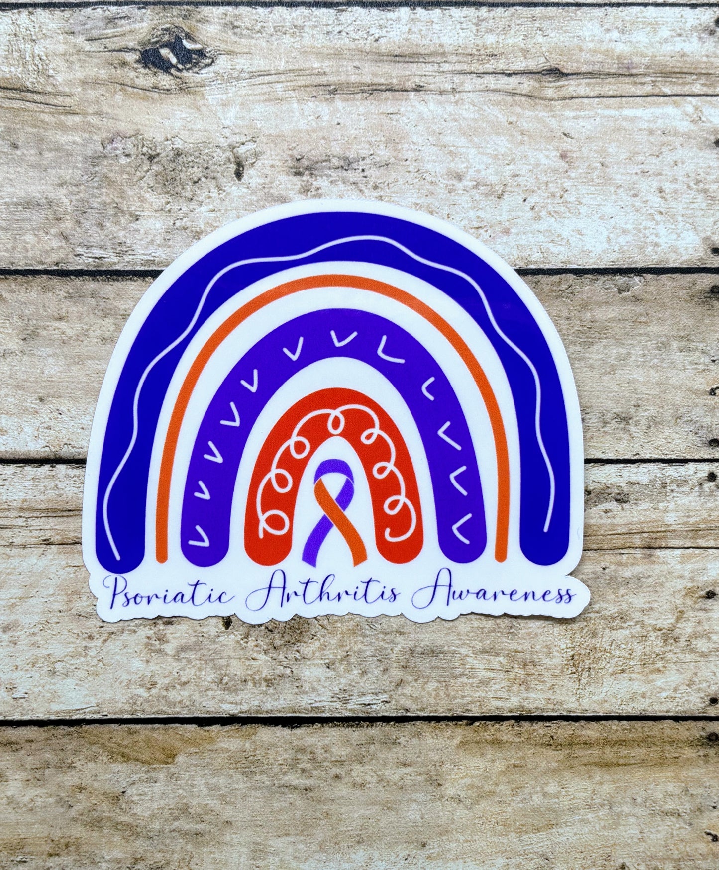 Psoriatic Arthritis Awareness Rainbow Sticker