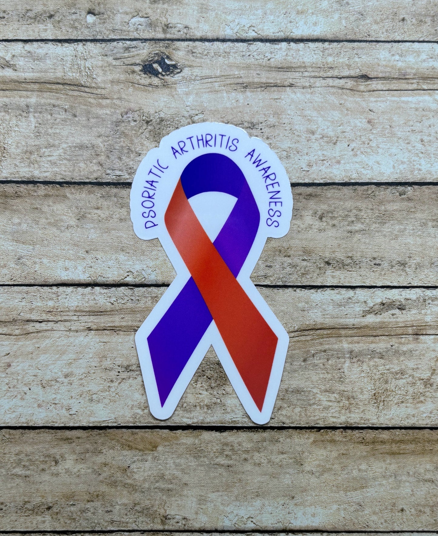 Psoriatic Arthritis Awareness Ribbon Sticker