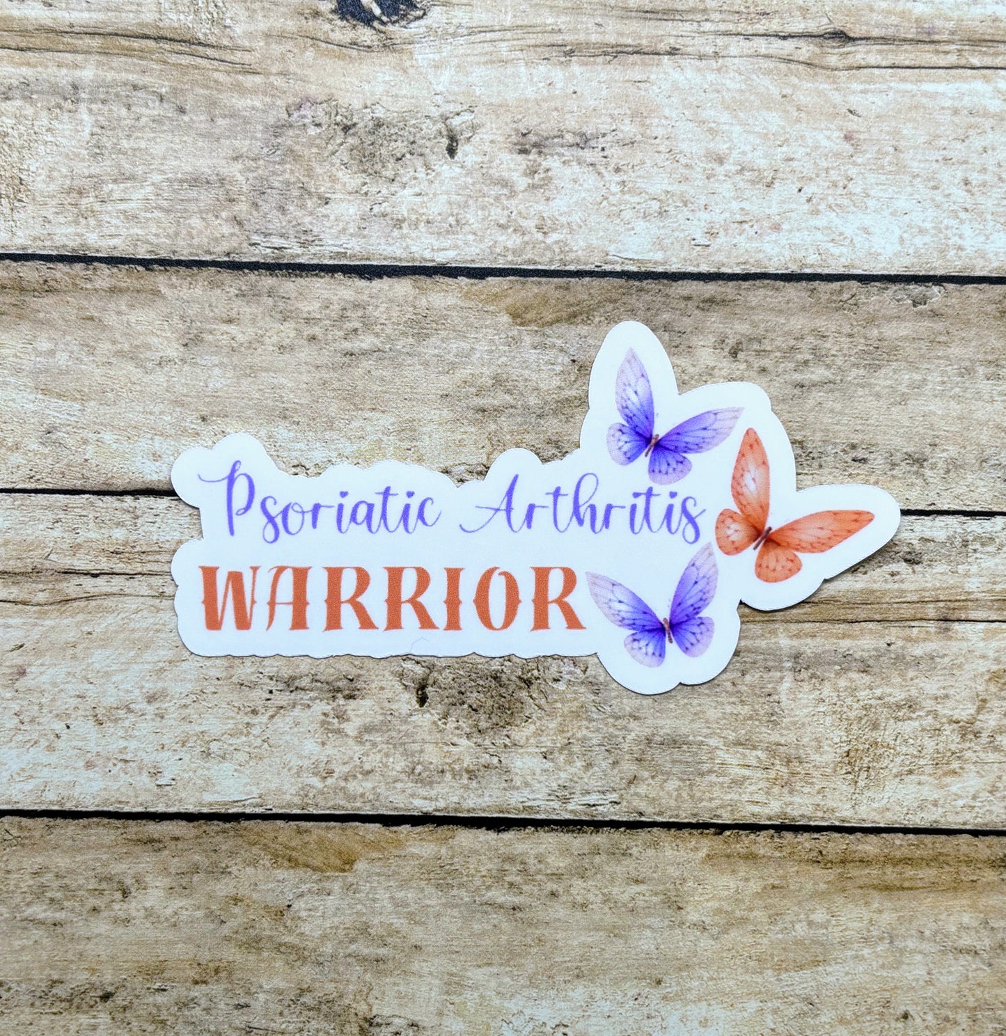 Psoriatic Arthritis Warrior Butterflies Sticker