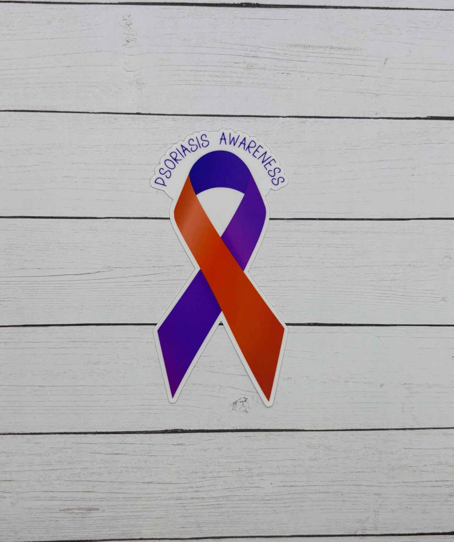 Psoriasis Awareness Ribbon Sticker