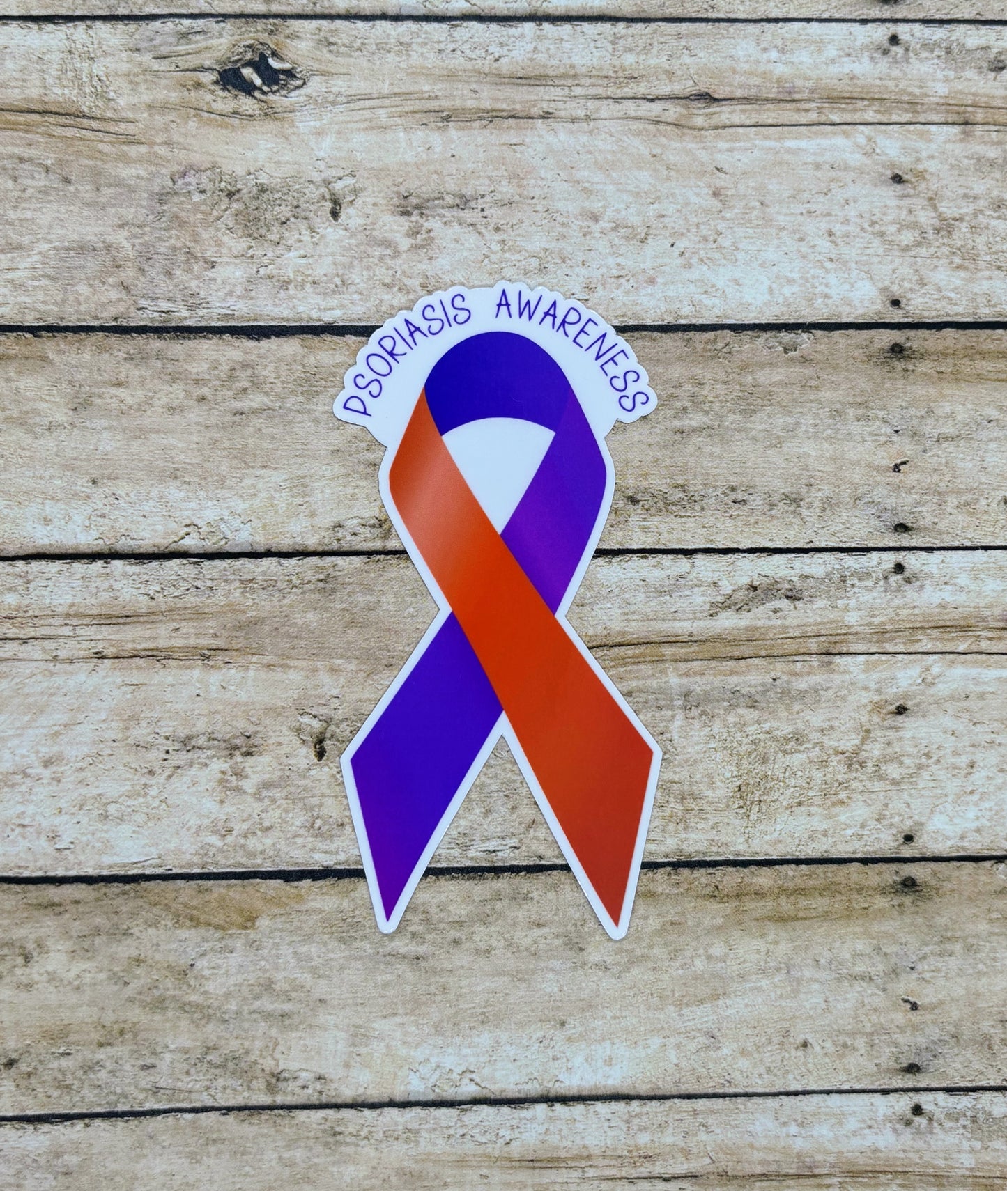 Psoriasis Awareness Ribbon Sticker