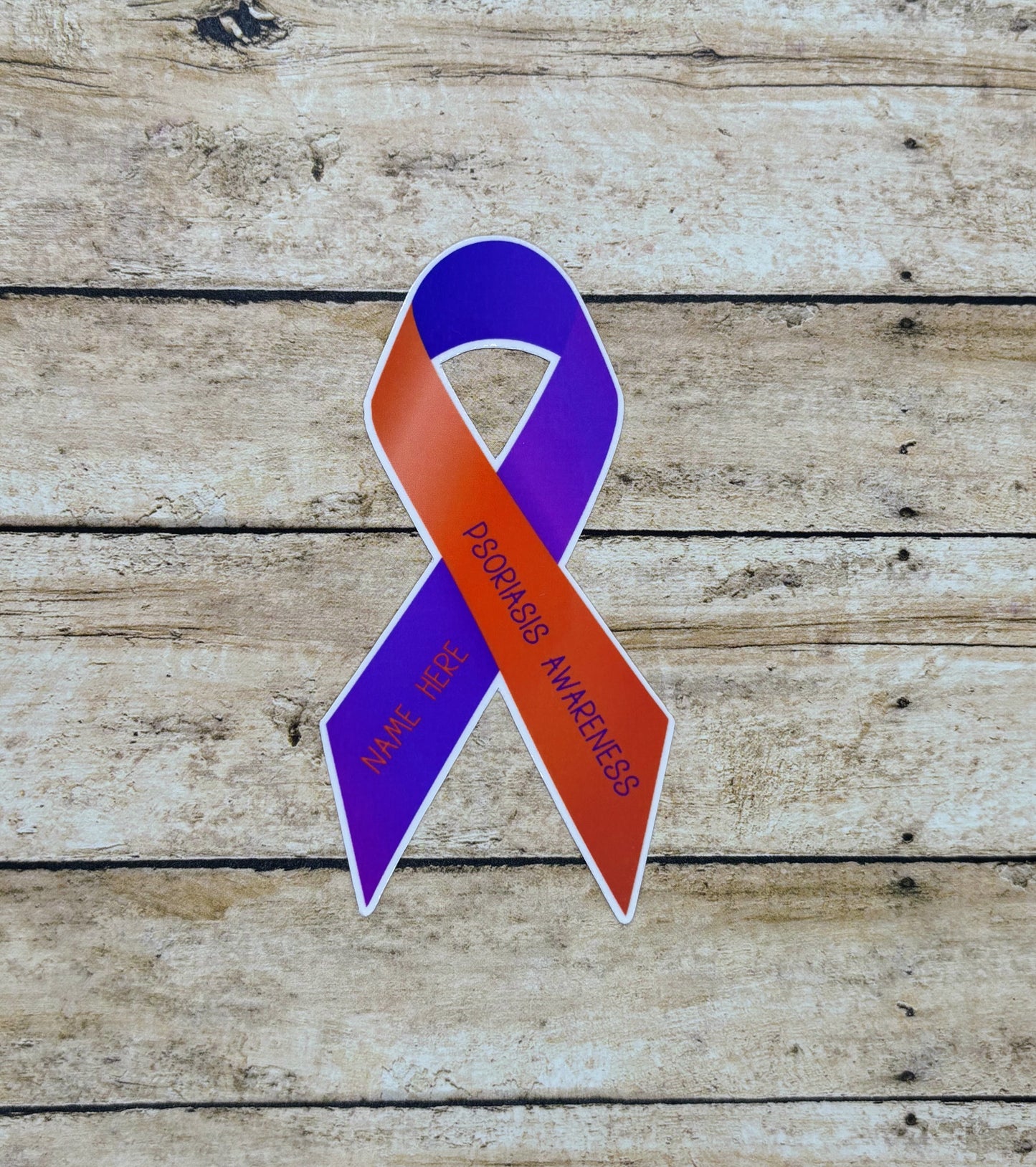 Psoriasis Awareness Custom Ribbon Sticker