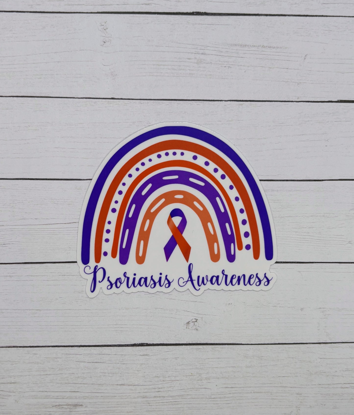 Psoriasis Awareness Rainbow Sticker