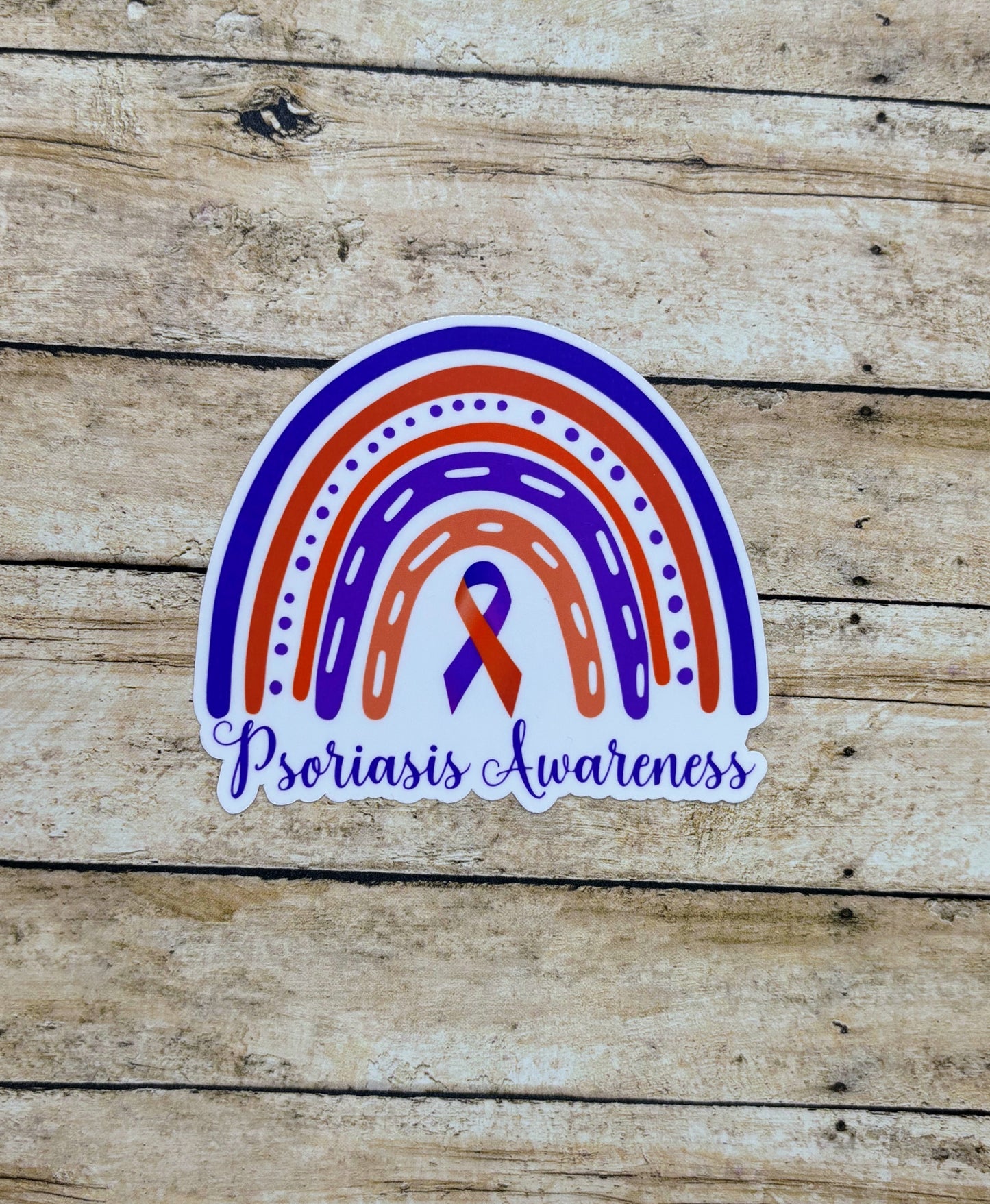 Psoriasis Awareness Rainbow Sticker