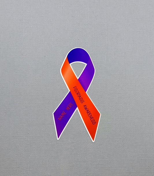 Psoriasis Awareness Custom Ribbon Sticker