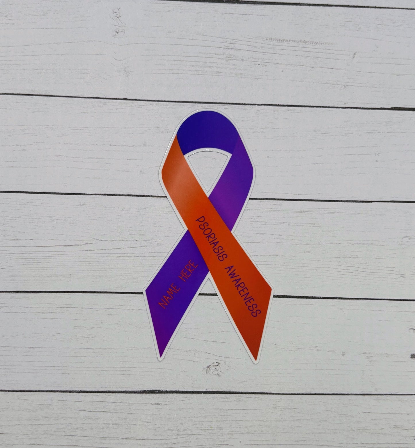 Psoriasis Awareness Custom Ribbon Sticker