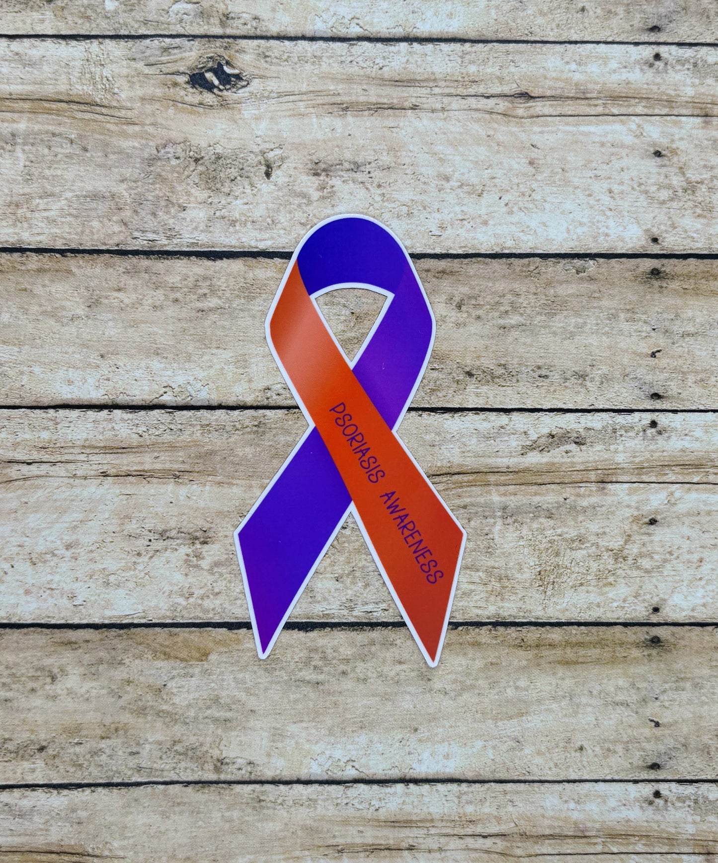 Psoriasis Awareness Ribbon Sticker