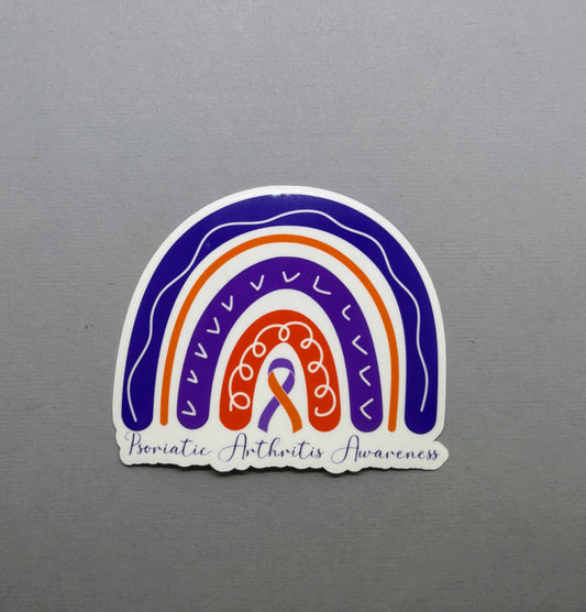 Psoriatic Arthritis Awareness Rainbow Sticker
