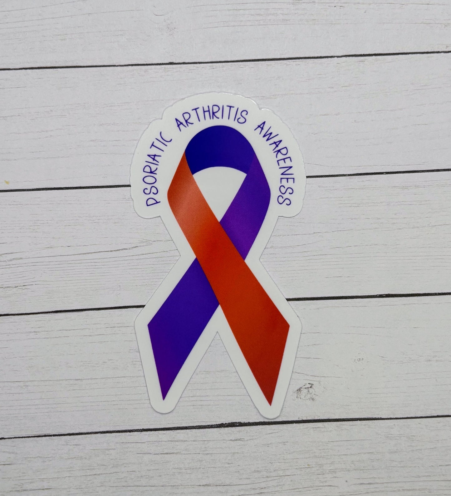 Psoriatic Arthritis Awareness Ribbon Sticker