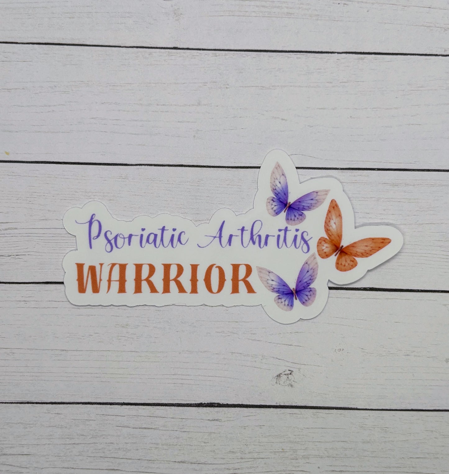 Psoriatic Arthritis Warrior Butterflies Sticker