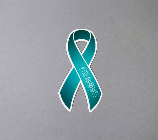 PTSD Awareness Ribbon Sticker