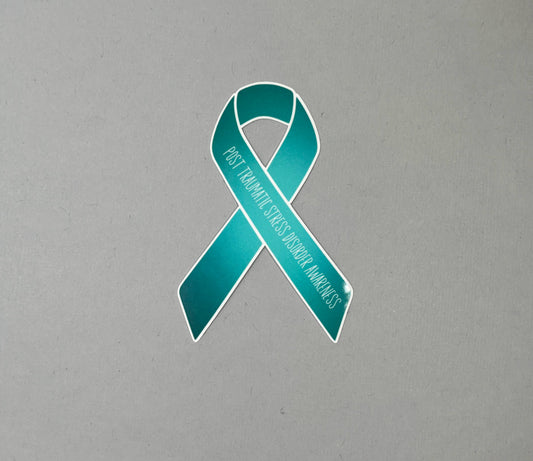 Post Traumatic Stress Disorder Awareness Ribbon Sticker