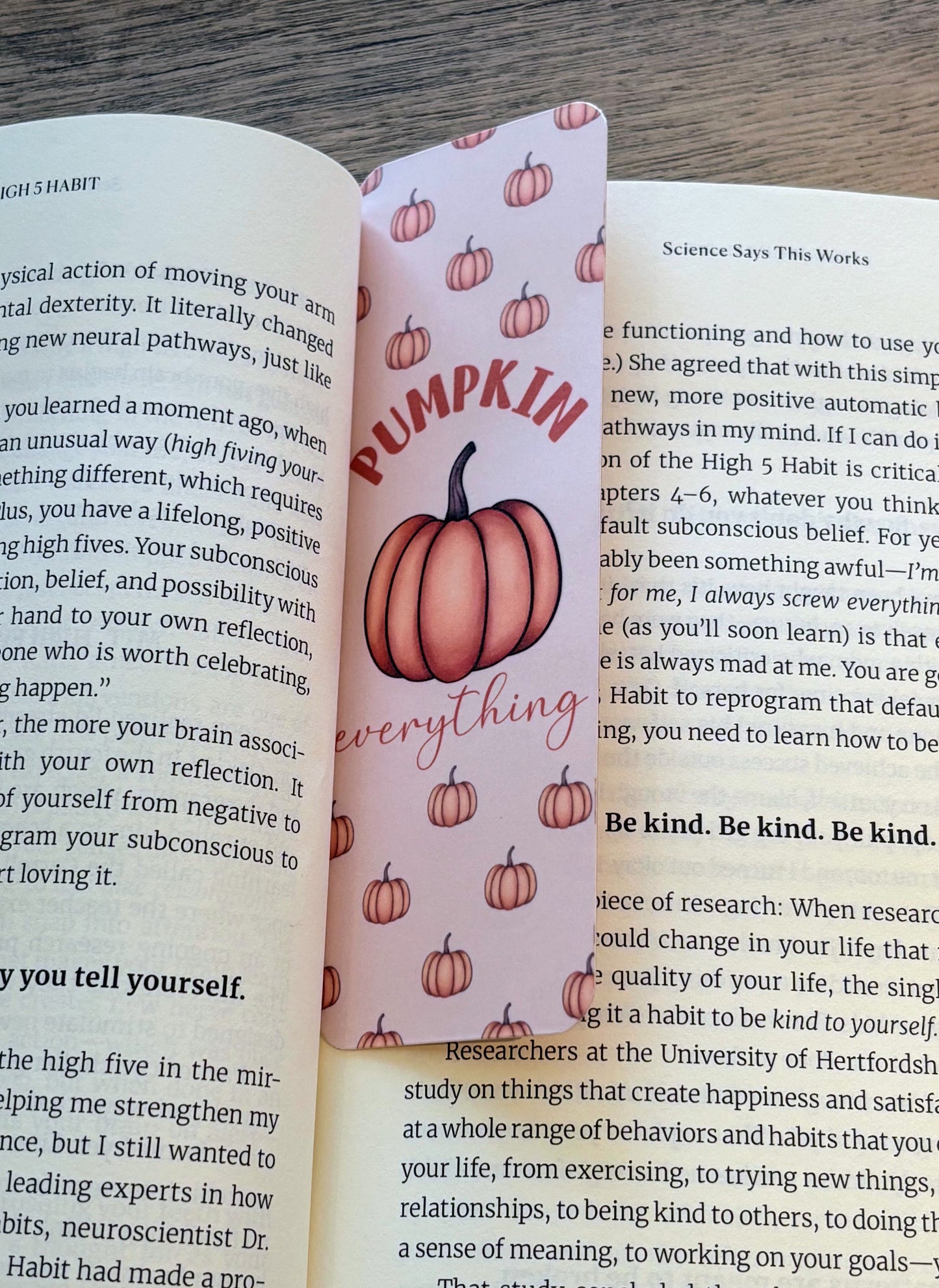 Pumpkin Everything Bookmark