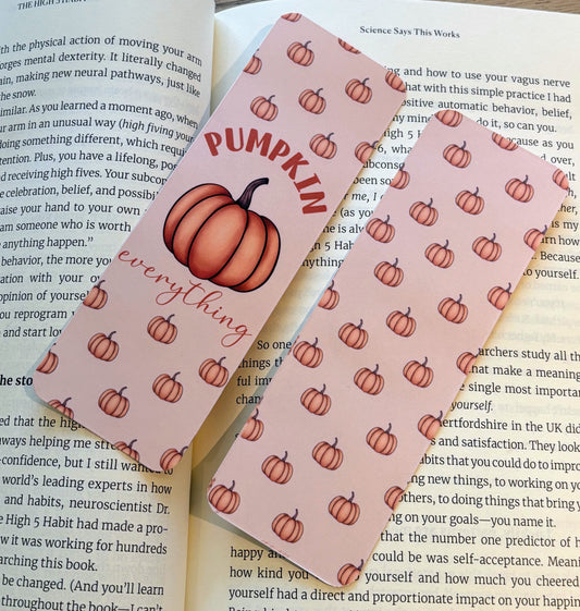 Pumpkin Everything Bookmark