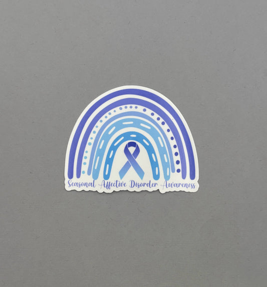 Seasonal Affective Disorder Awareness Rainbow Sticker