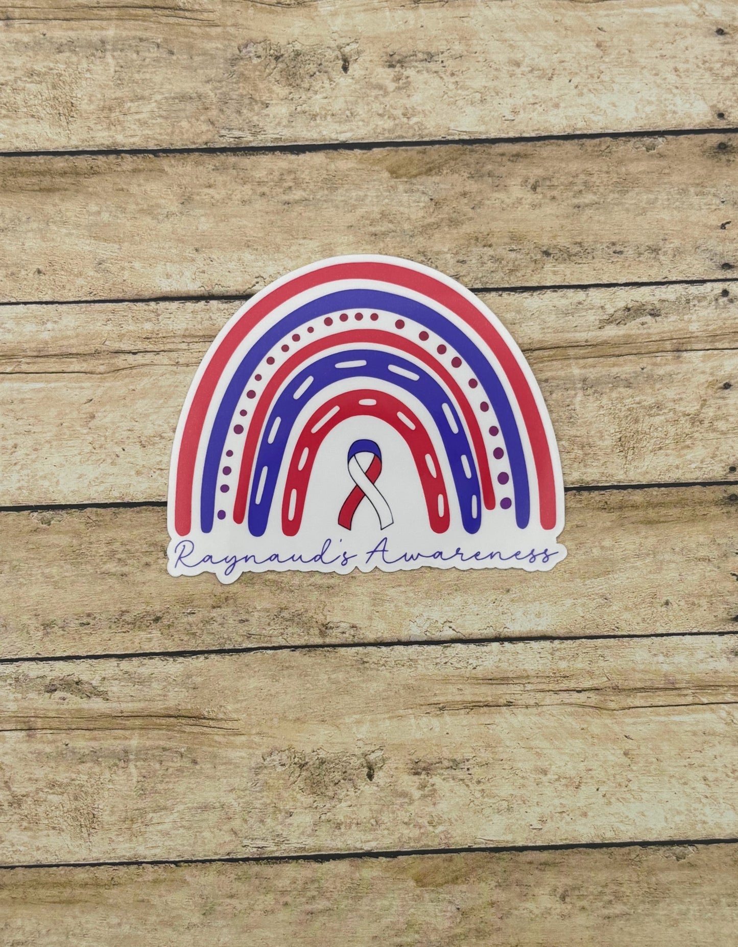 Raynaud's Awareness Rainbow Sticker