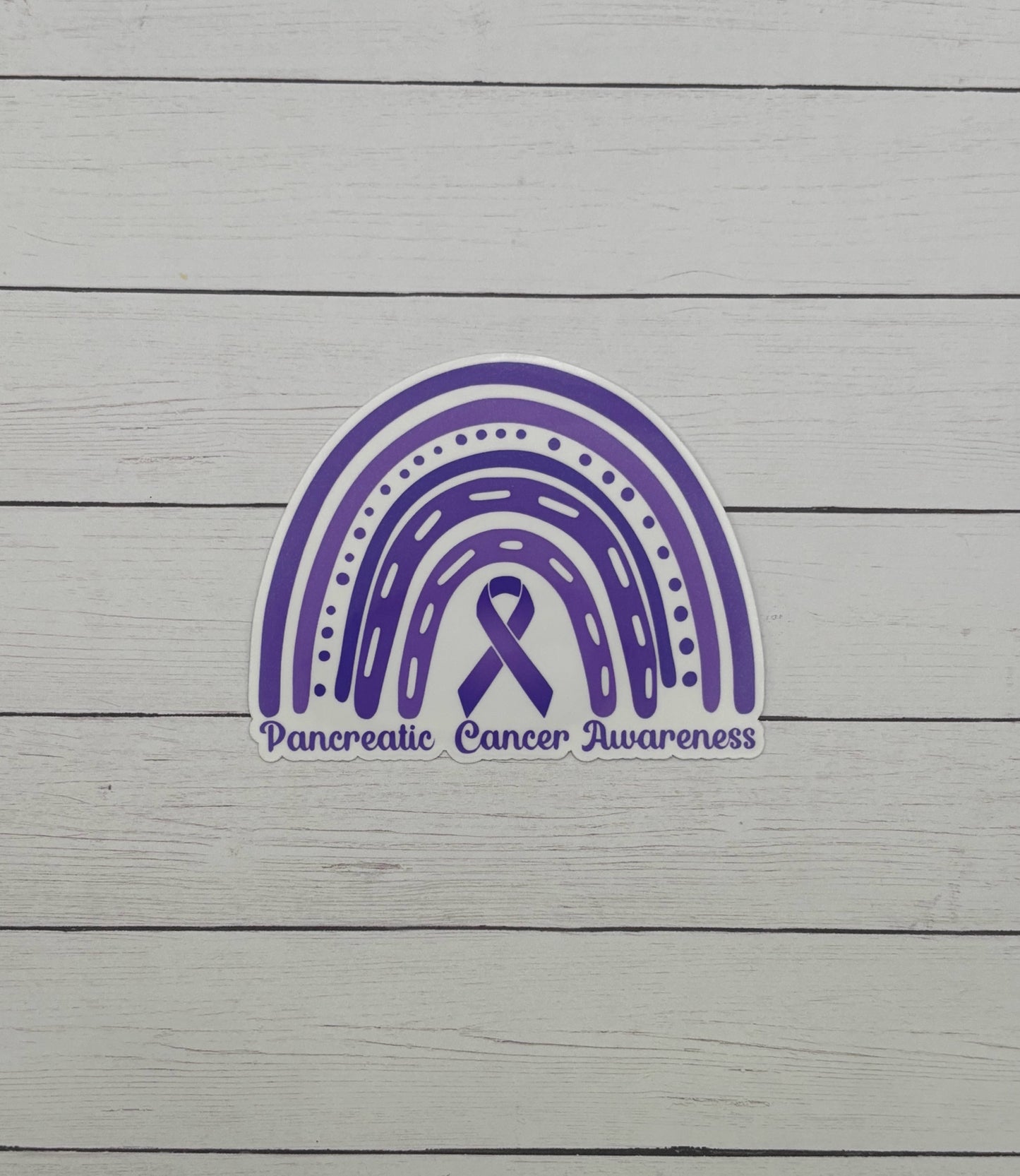 Pancreatic Cancer Awareness Rainbow Sticker