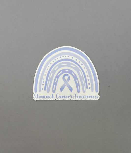 Stomach Cancer Awareness Rainbow Sticker