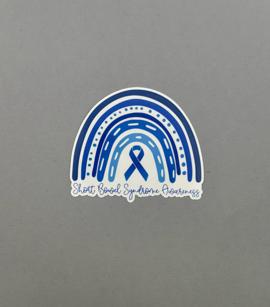 Short Bowel Syndrome Awareness Rainbow Sticker