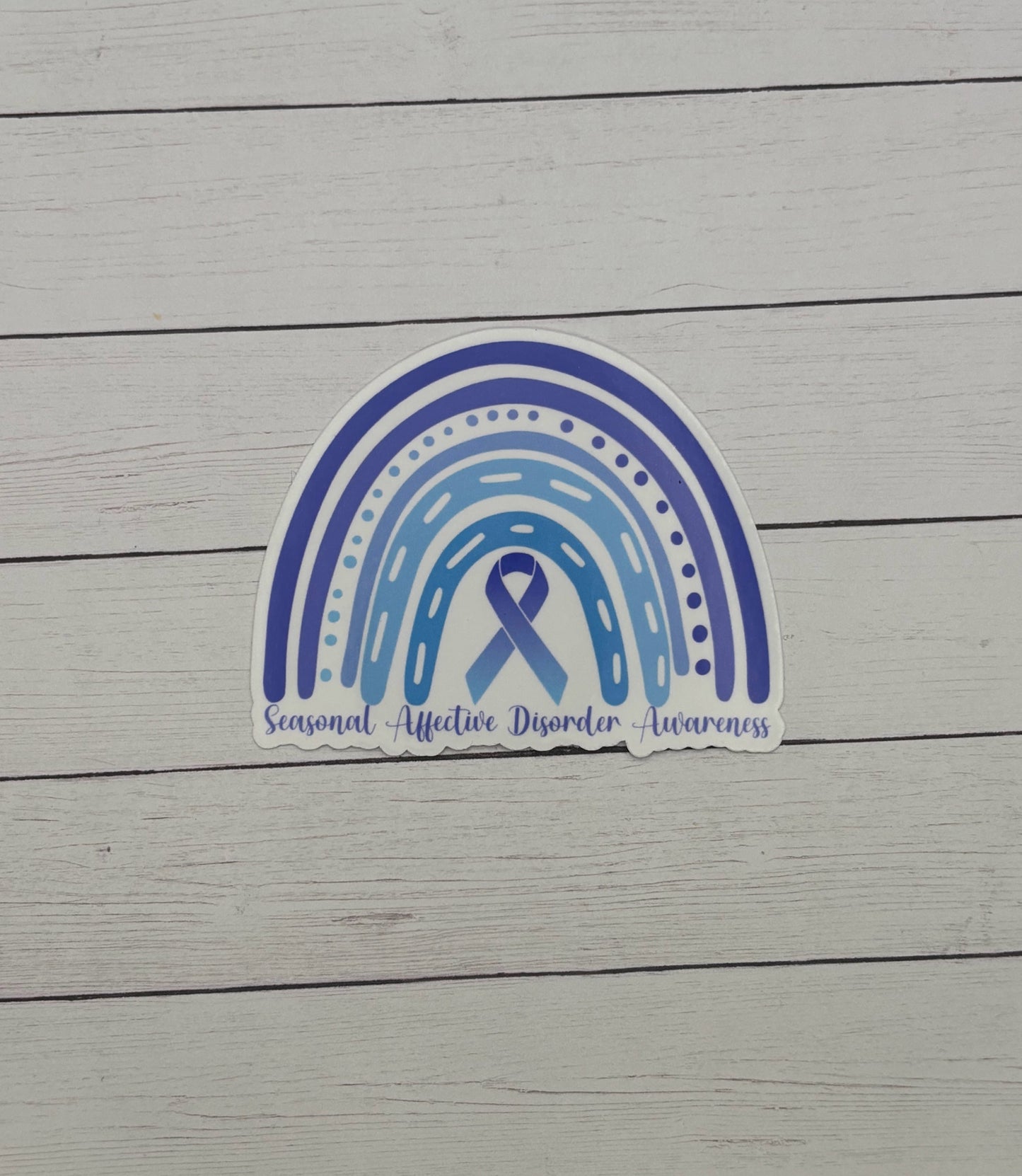 Seasonal Affective Disorder Awareness Rainbow Sticker