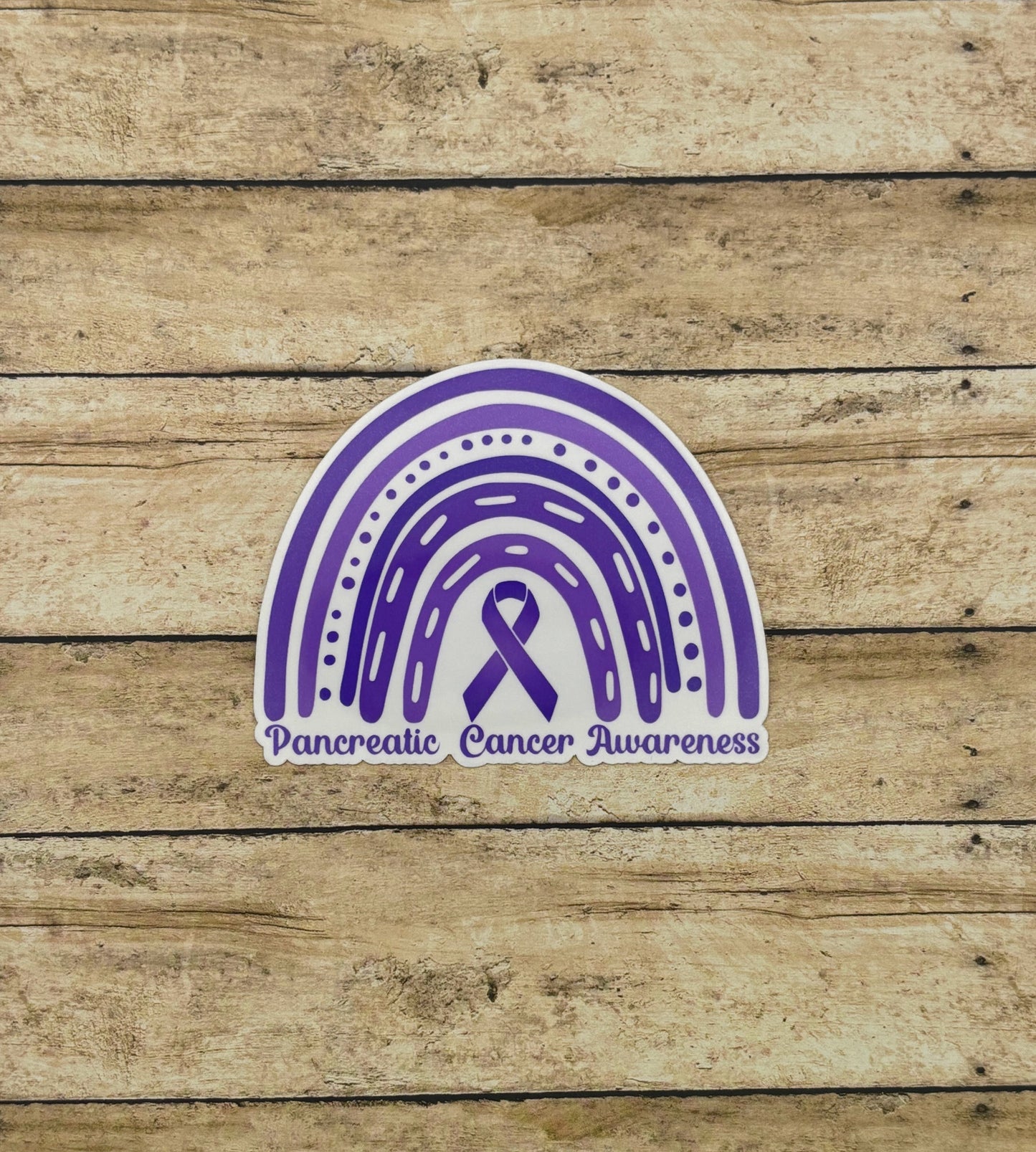 Pancreatic Cancer Awareness Rainbow Sticker