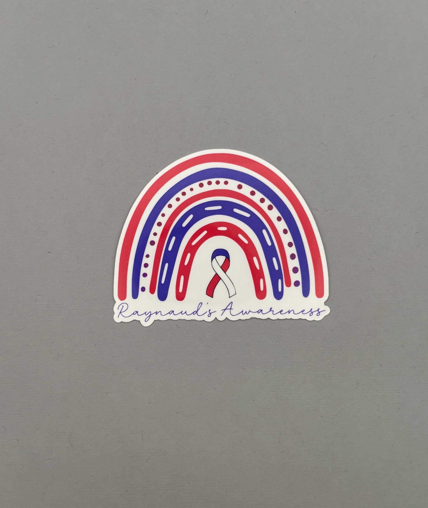 Raynaud's Awareness Rainbow Sticker