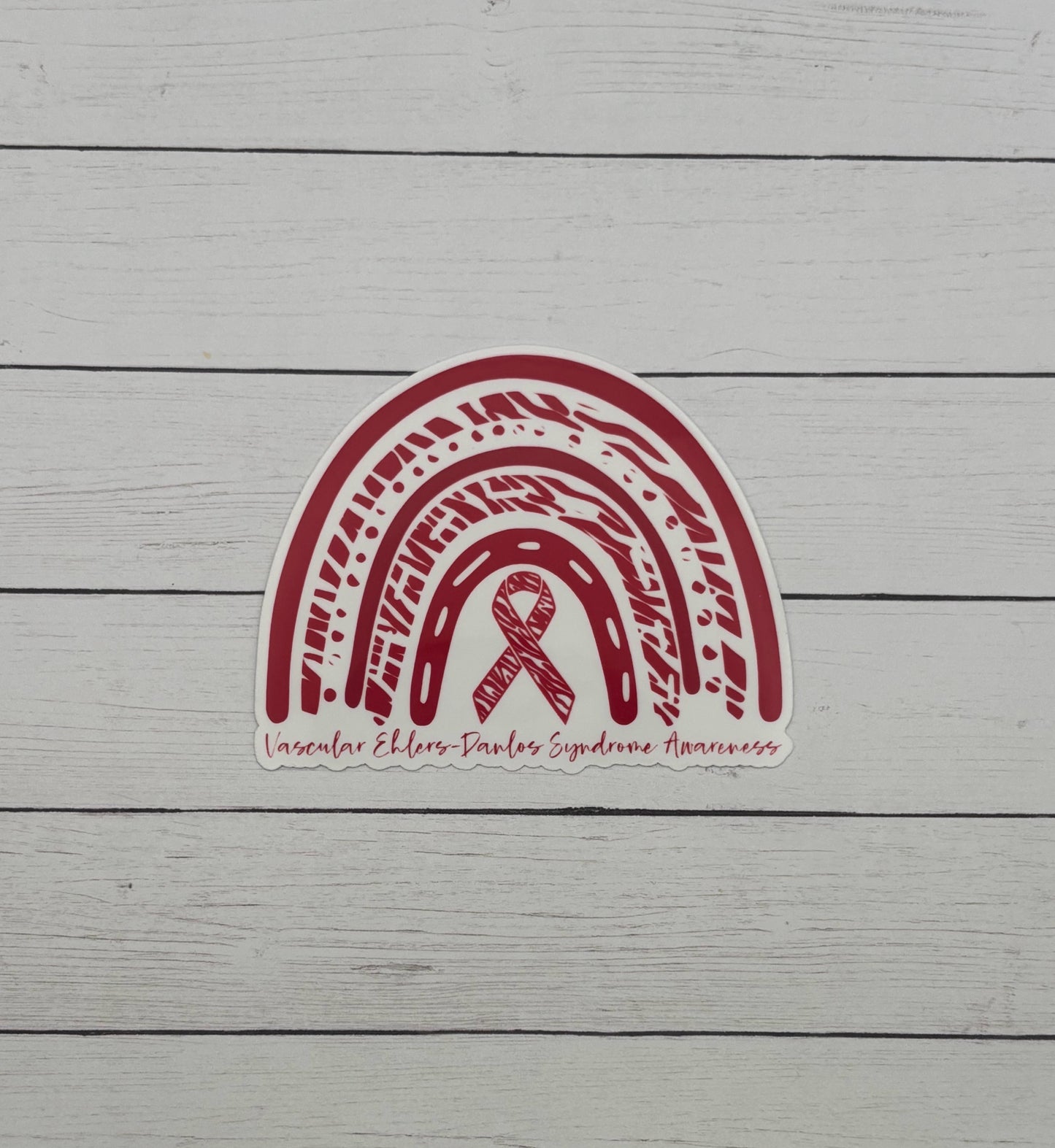 Vascular Ehlers–Danlos syndrome Awareness Rainbow Sticker