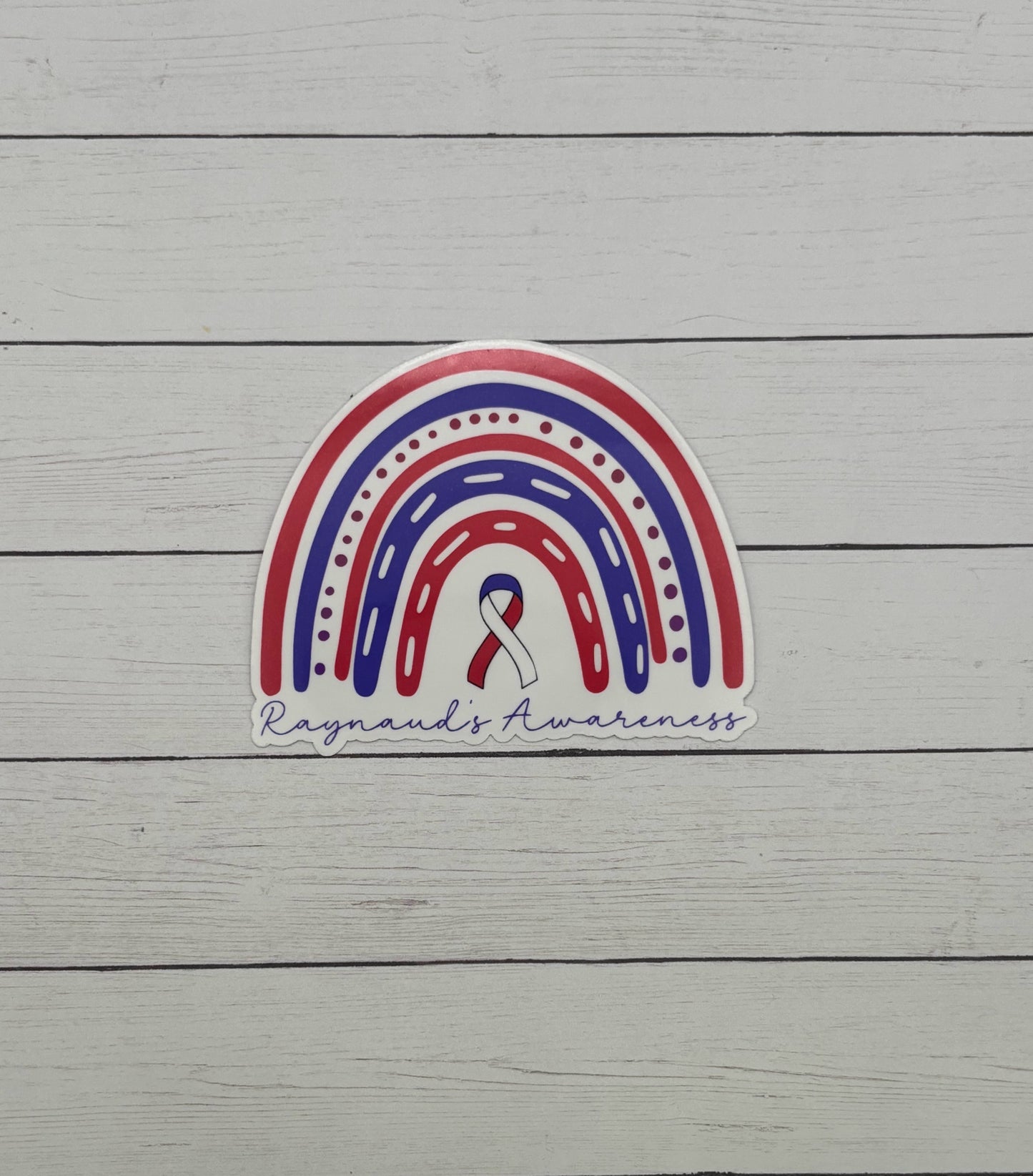 Raynaud's Awareness Rainbow Sticker