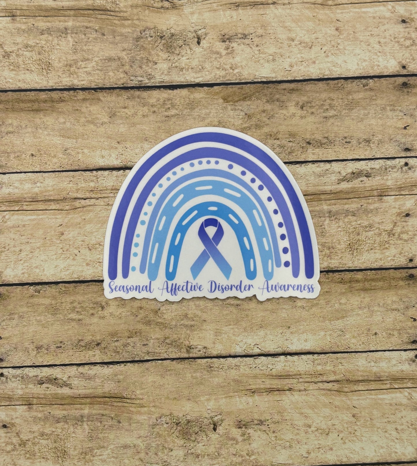 Seasonal Affective Disorder Awareness Rainbow Sticker