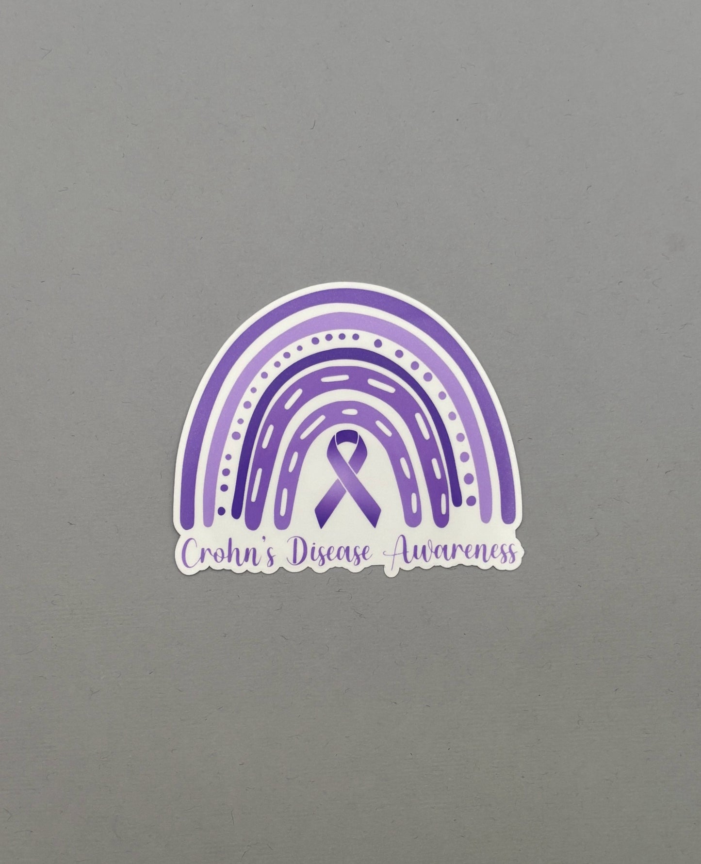 Crohn's Disease Awareness Rainbow Sticker