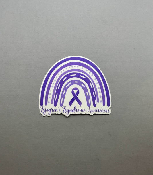 Sjogren's Syndrome Awareness Rainbow Sticker