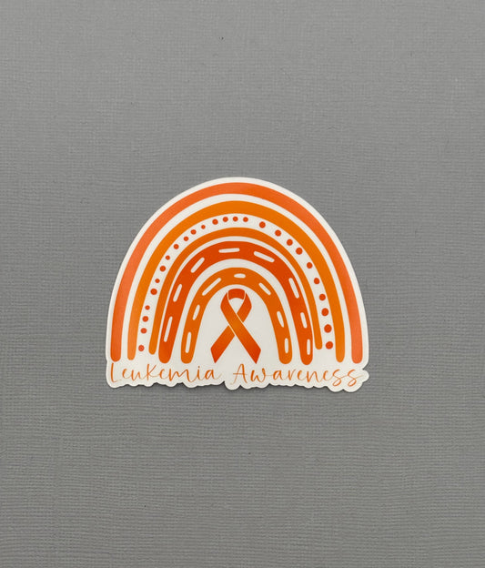 Leukemia Awareness Rainbow Sticker