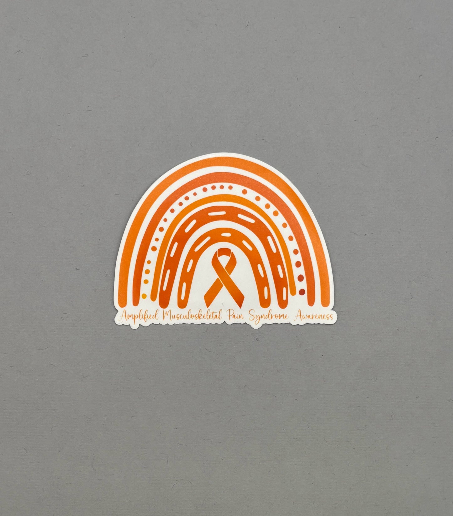 Amplified Musculoskeletal Pain Syndrome Awareness Rainbow Sticker