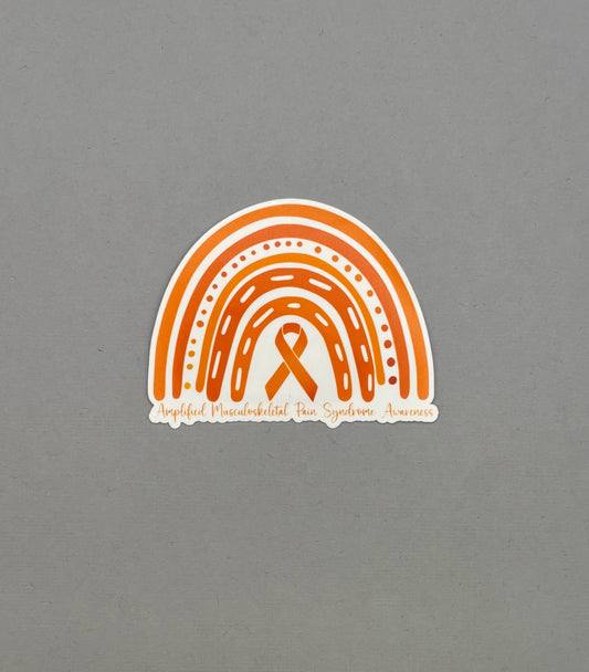 Amplified Musculoskeletal Pain Syndrome Awareness Rainbow Sticker