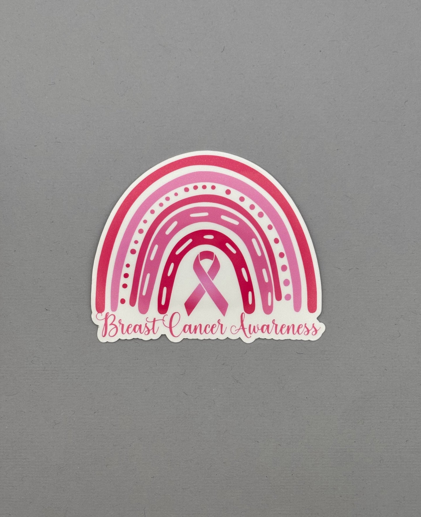 Breast Cancer Awareness Rainbow Sticker