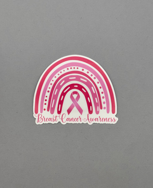 Breast Cancer Awareness Rainbow Sticker
