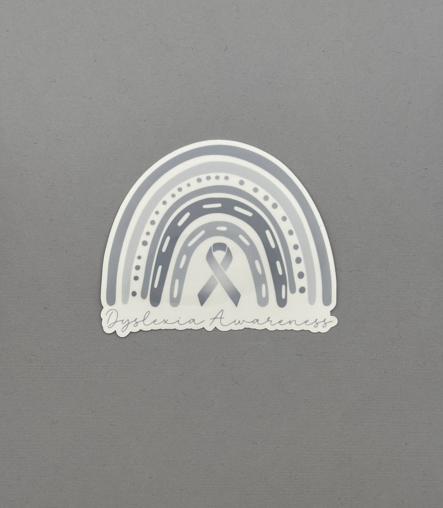 Dyslexia Awareness Rainbow Sticker