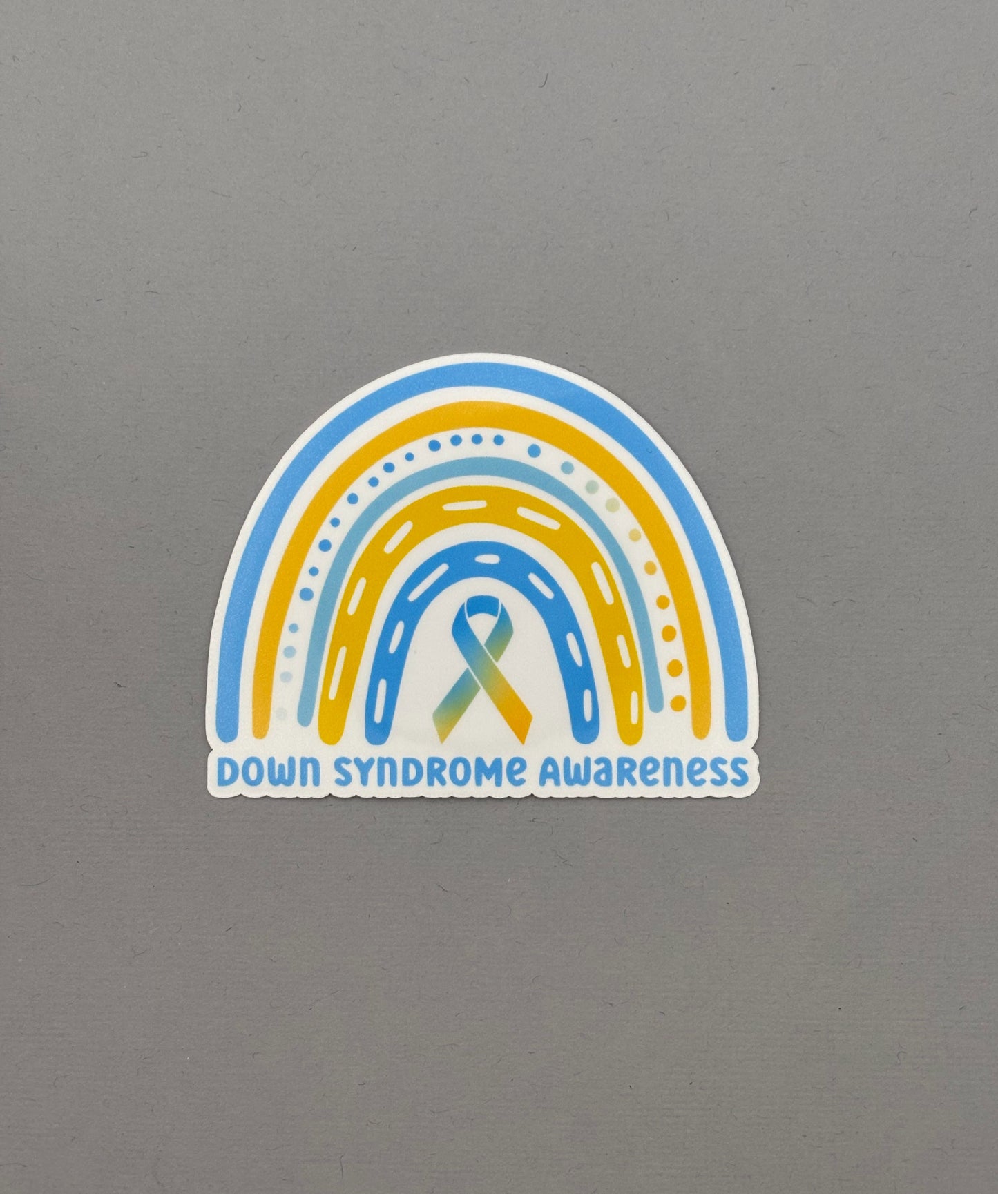 Down Syndrome Awareness Rainbow Sticker