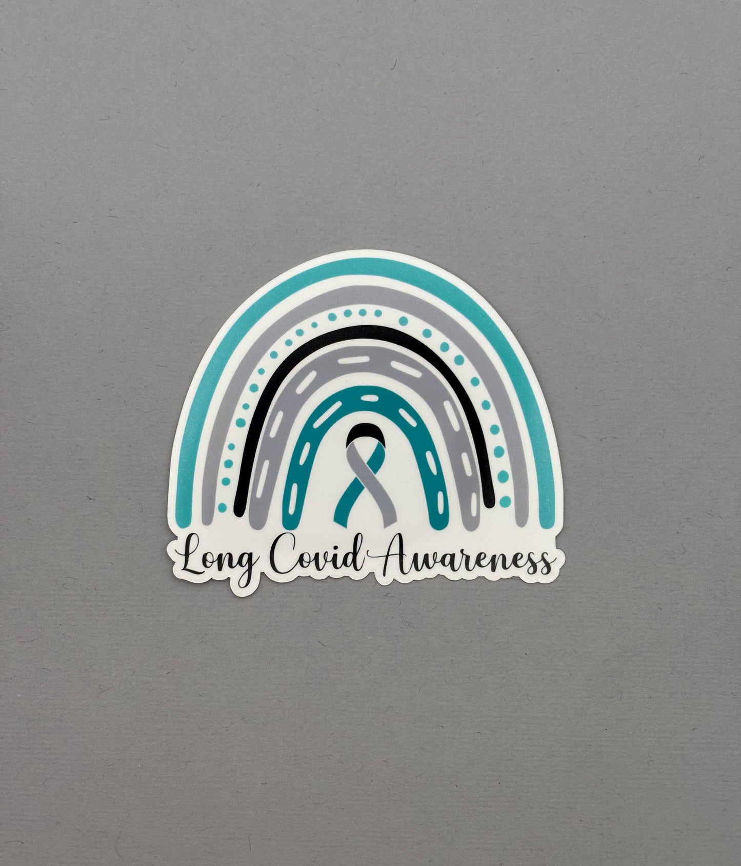 Long Covid Awareness Rainbow Sticker