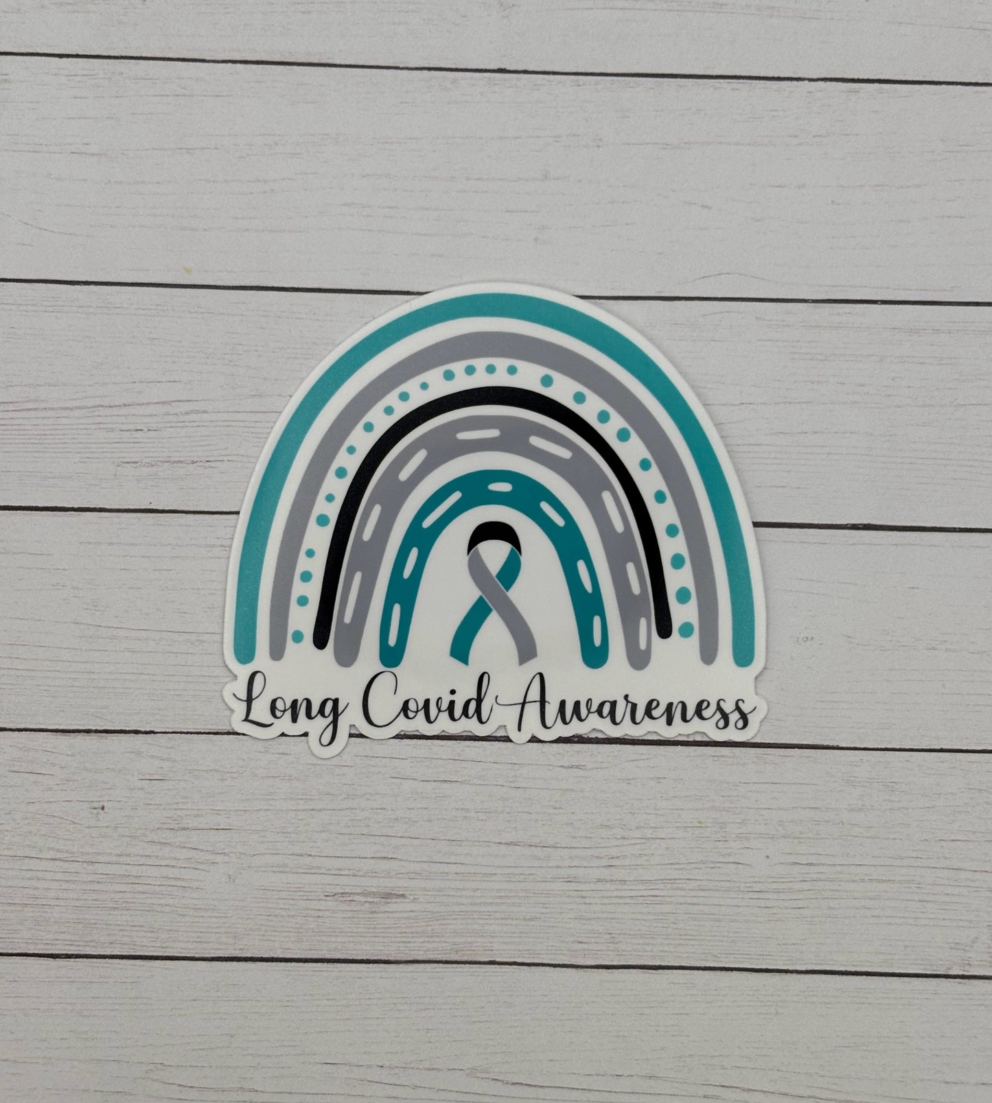 Long Covid Awareness Rainbow Sticker